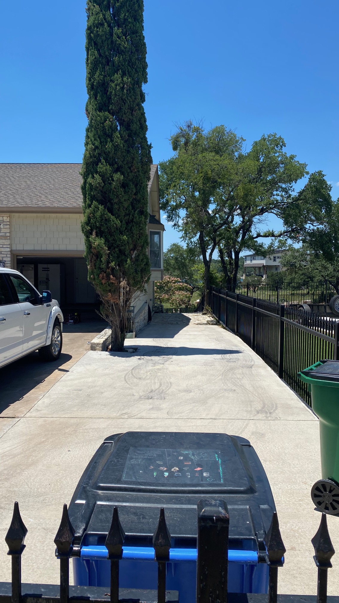 Side of house parking